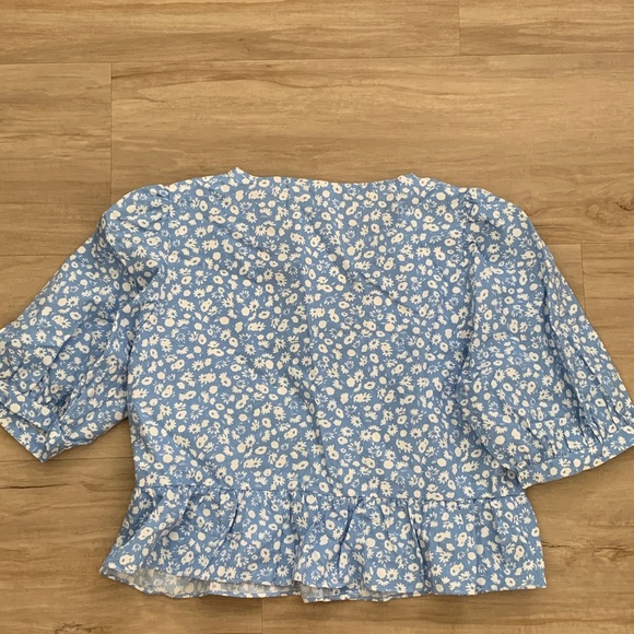 Blue ZARA crop top - Picture 3 of 3